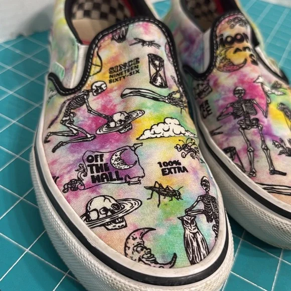 Vans PopCush Rare Tye Dye Shroom Doom Slip On State  display picture 1